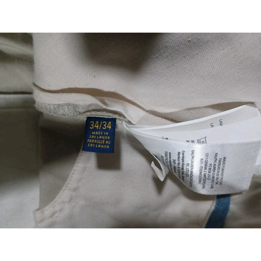 Polo Ralph Lauren Pants Mens 34x34 Khaki Classic Fit Straight Leg Chino NWT